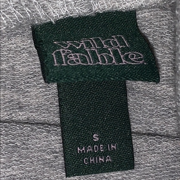 A grey crop top hoodie. - Picture 2 of 2